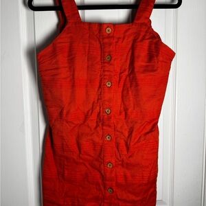 NWT Free People Burnt Orange Women's Overall Smock dress with Original Tags